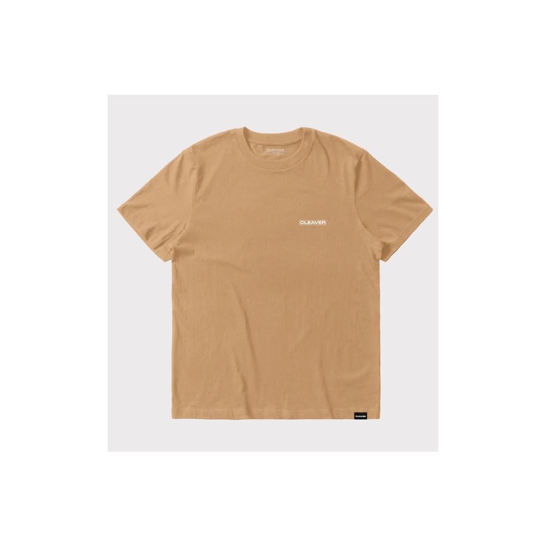 CLEAVER BOX LOGO TEE BEIGE