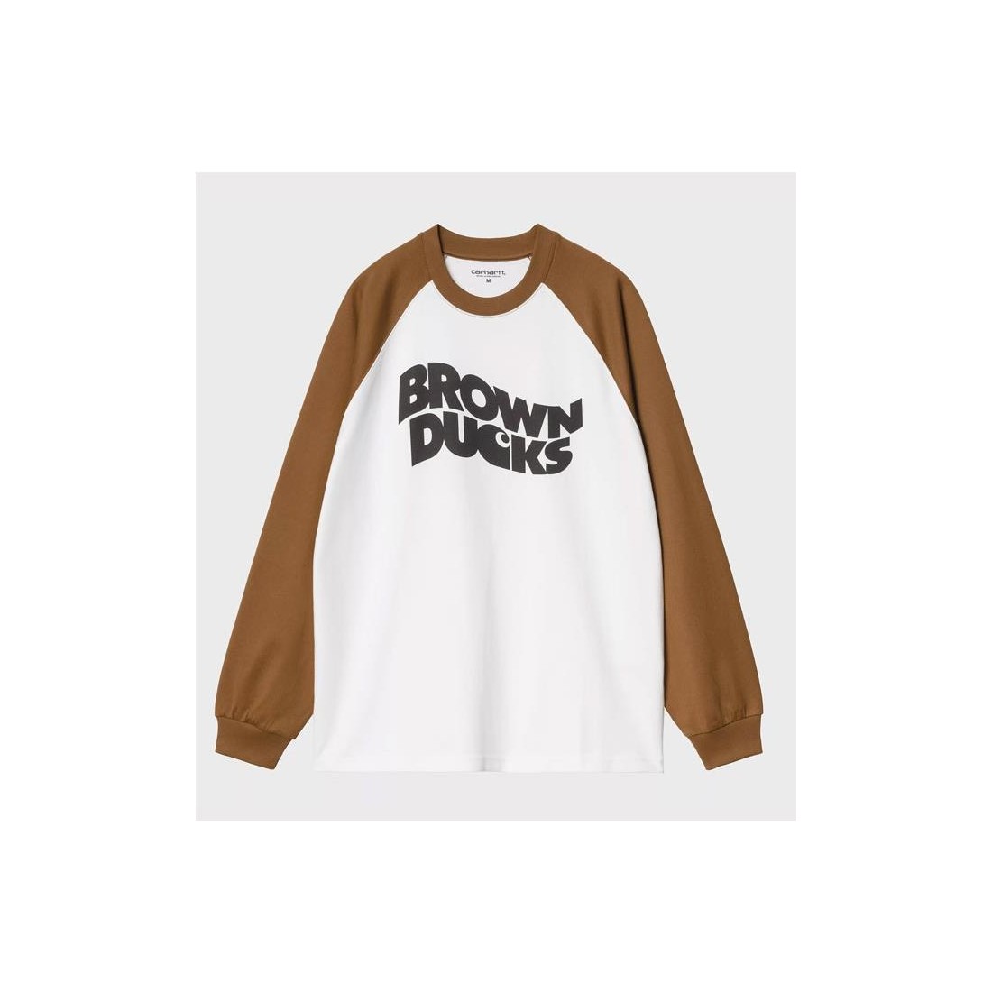 CARHARTT WIP BROWN DUCKS LS BLANCO