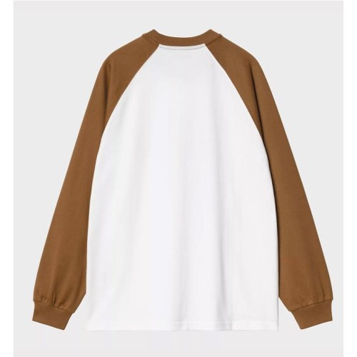 CARHARTT WIP BROWN DUCKS LS BLANCO