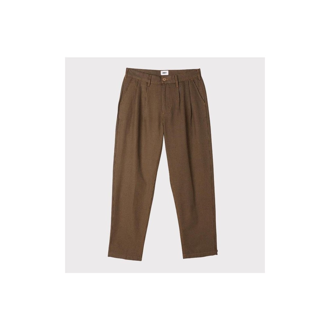 OBEY FUBAR HOUNDSTOOTH MARRON