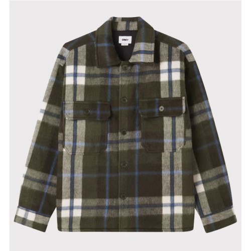 OBEY STANTON SHIRT JACKET BEIGE