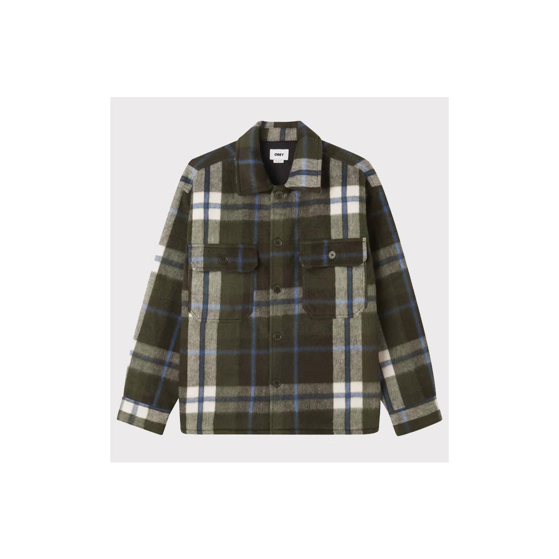 OBEY STANTON SHIRT JACKET BEIGE