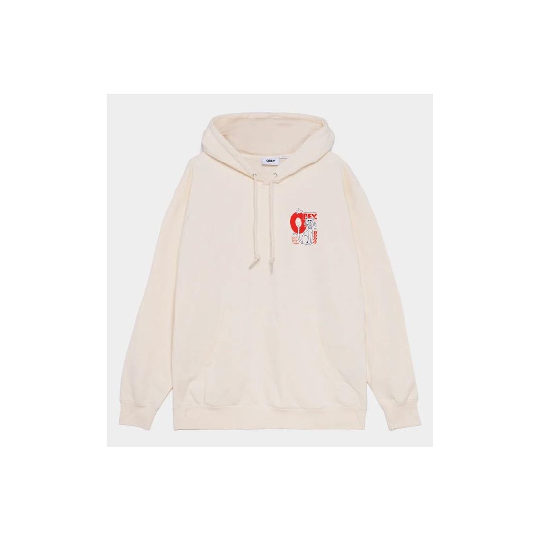 OBEY WORLD FRIENDLIEST HOOD BEIGE