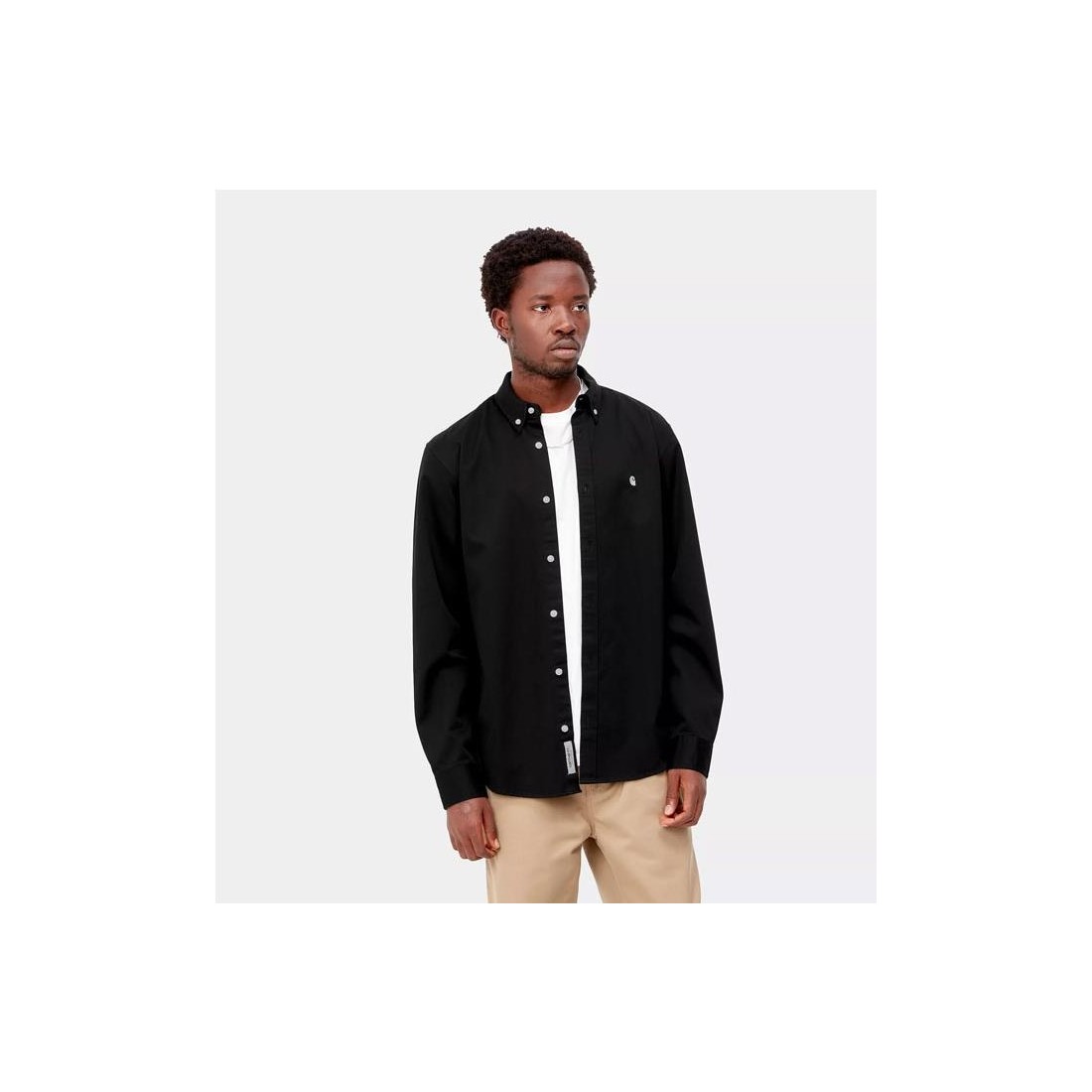 CARHARTT WIP MADISON LS SHIRT NEGRO