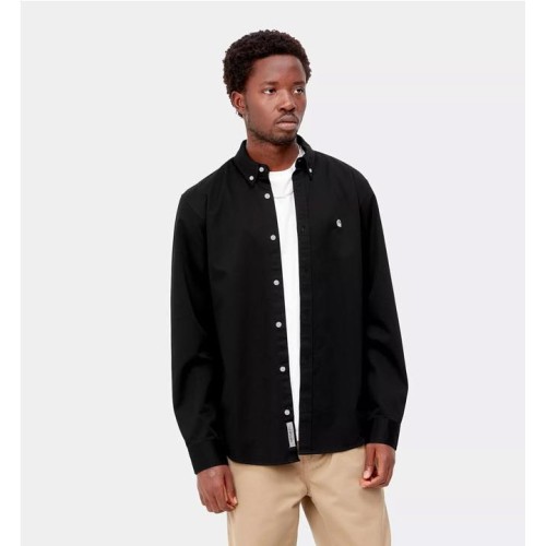 CARHARTT WIP MADISON LS SHIRT NEGRO