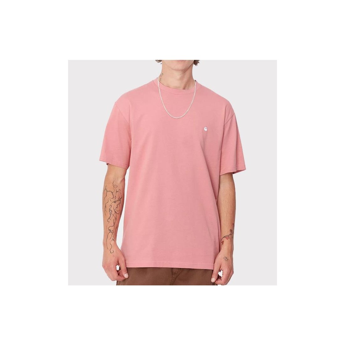 CARHARTT WIP MADISON TEE ROSADO