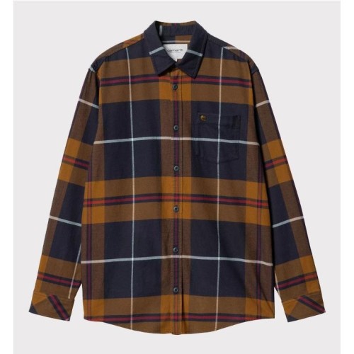 CARHARTT WIP GARNETT SHIRT LS MARRON