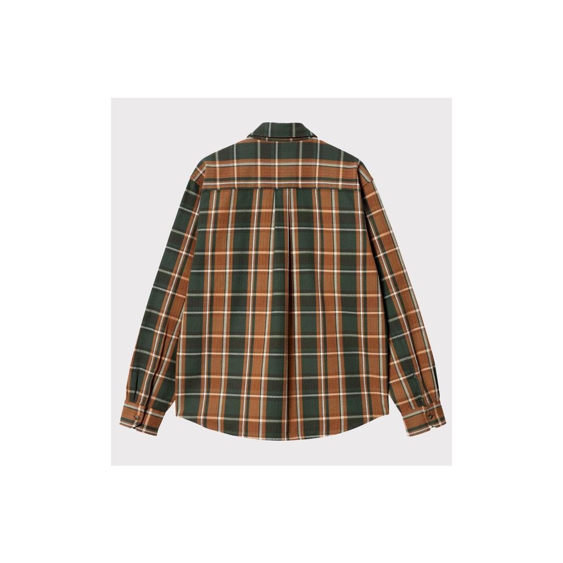 CARHARTT WIP HOBART SHIRT LS MARRON