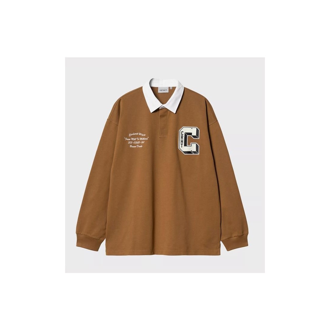 CARHARTT WIP BRN DUCK RUGBY MARRON