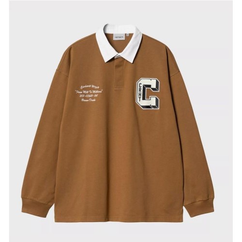 CARHARTT WIP BRN DUCK RUGBY MARRON