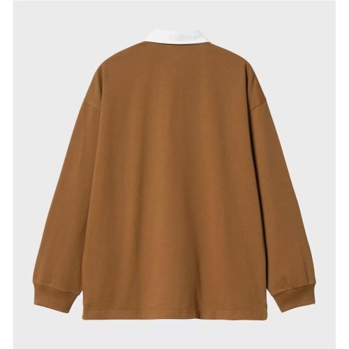 CARHARTT WIP BRN DUCK RUGBY MARRON 2