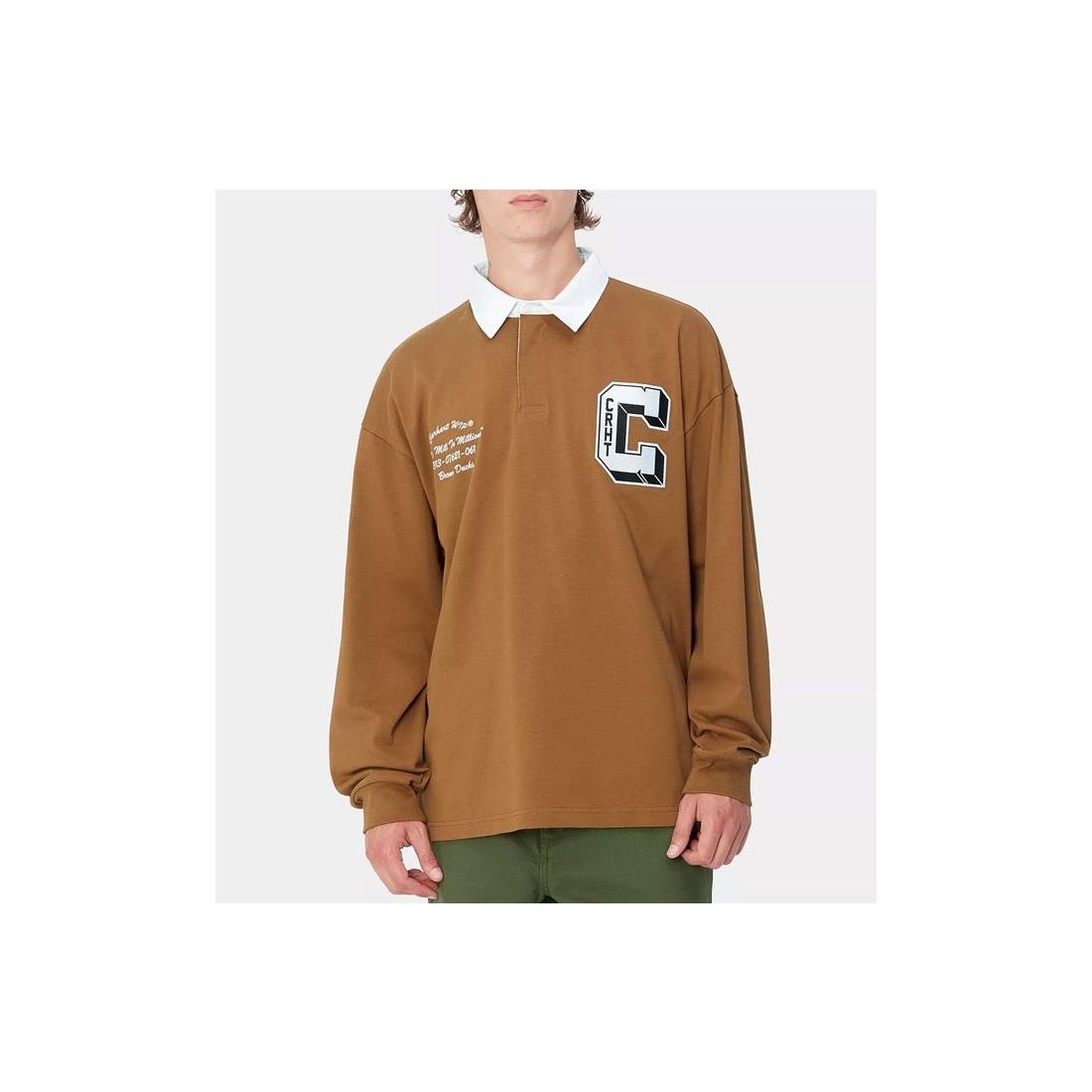 CARHARTT WIP BRN DUCK RUGBY MARRON