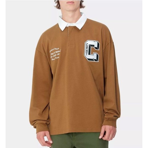 CARHARTT WIP BRN DUCK RUGBY MARRON