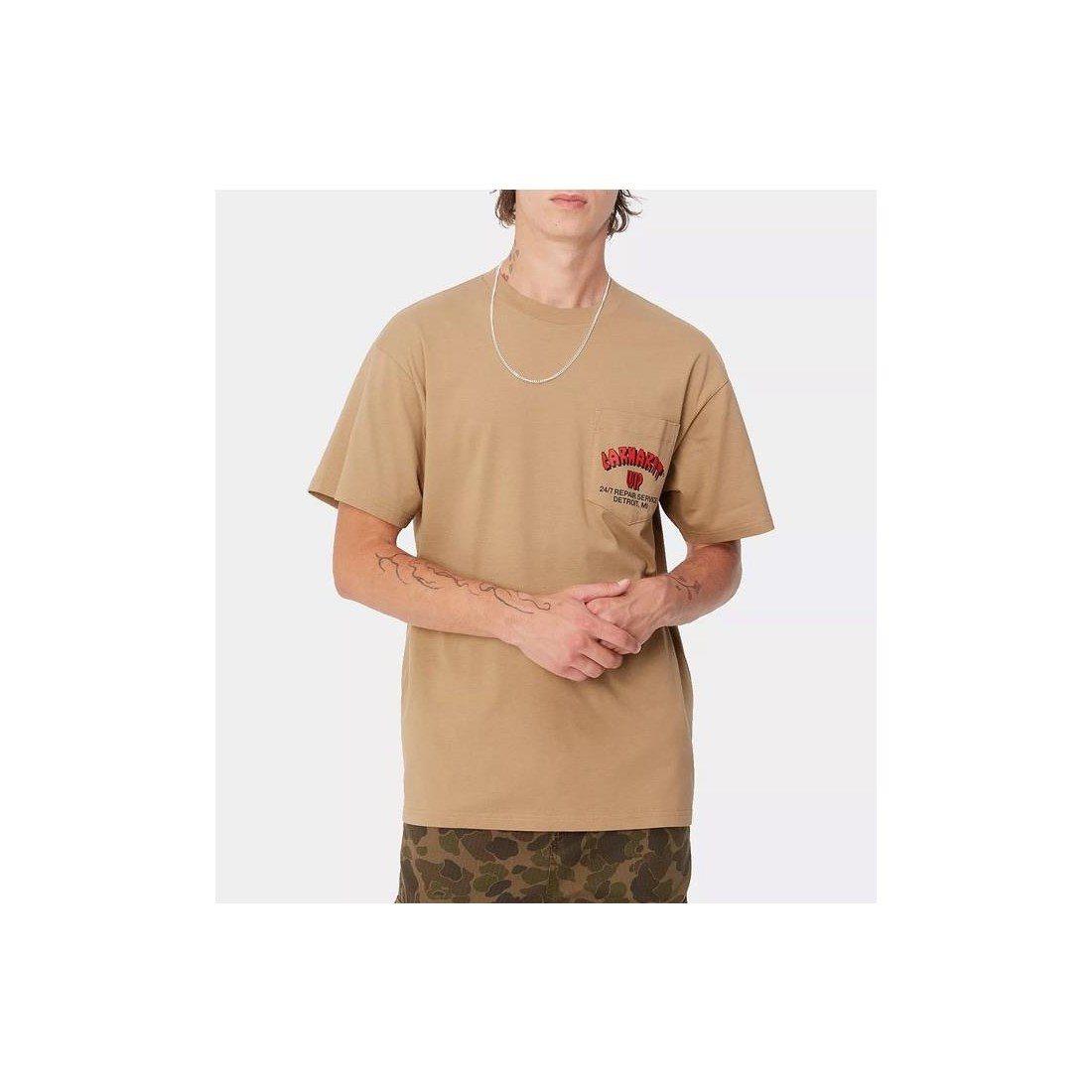 CARHARTT WIP SUPER TIRED TEE BEIGE