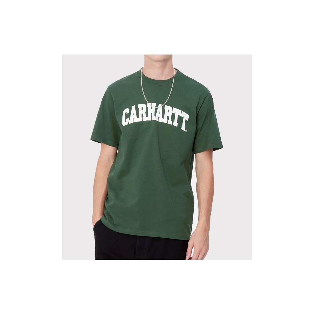 CARHARTT WIP UNIVERSITY TEE VERDE