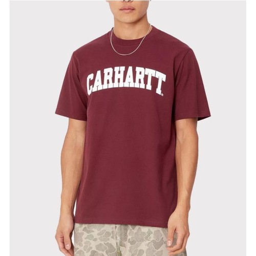 CARHARTT WIP UNIVERSITY TEE GRANATE