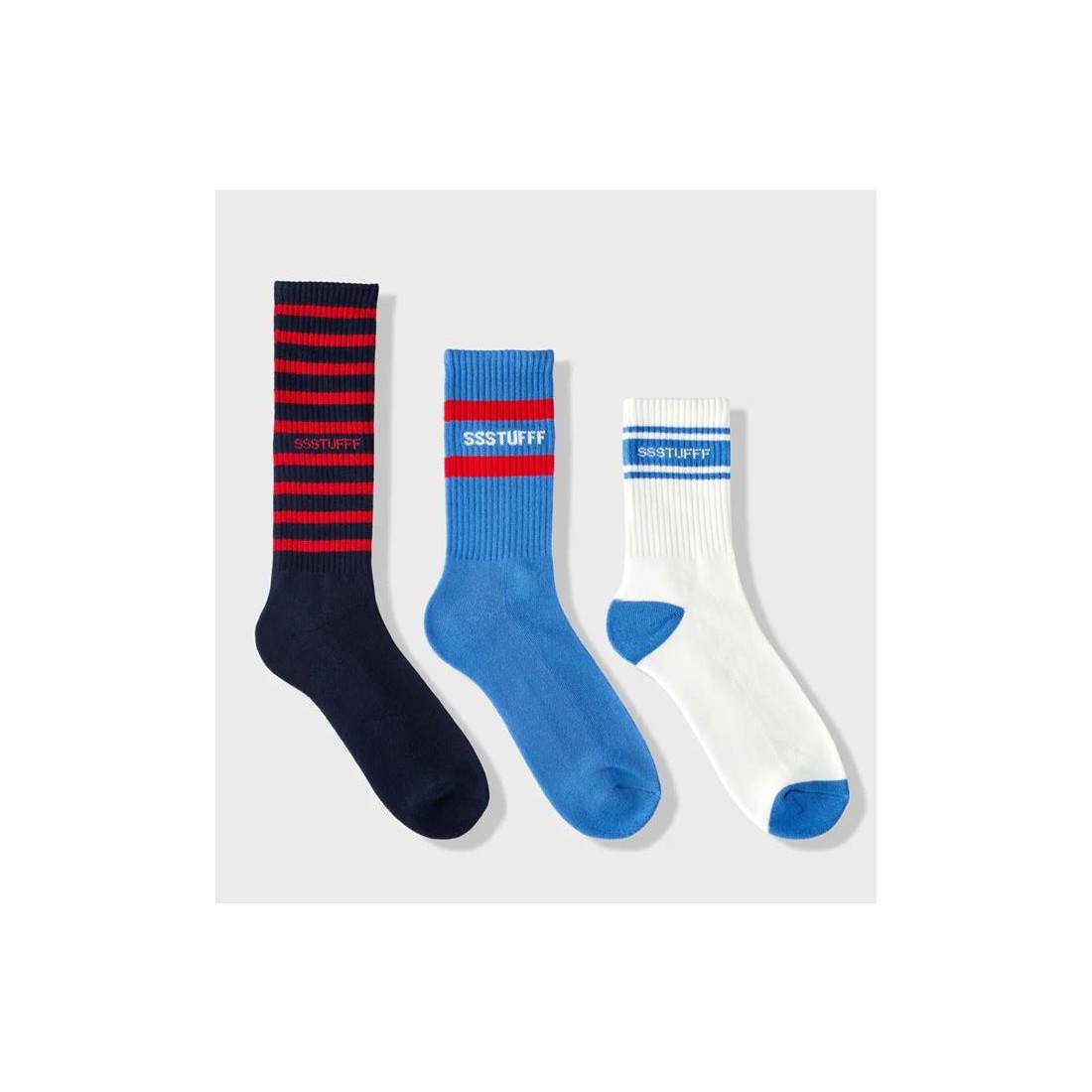 SSSTUFFF 3SOME SOCK MULTICOLOR