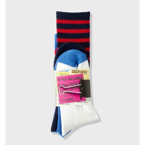 SSSTUFFF 3SOME SOCK MULTICOLOR