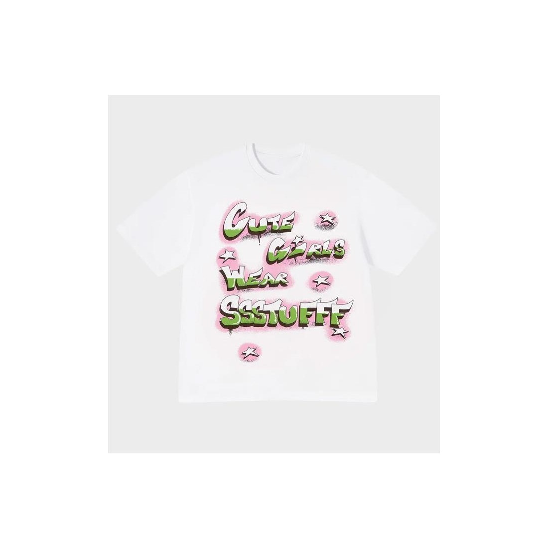 SSSTUFFF CUTE GIRLS TEE BLANCO
