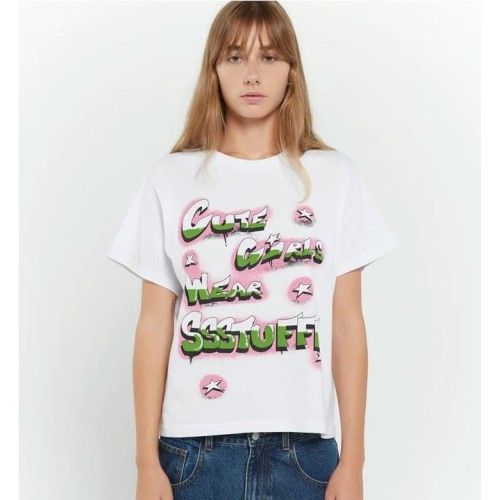 SSSTUFFF CUTE GIRLS TEE BLANCO 2