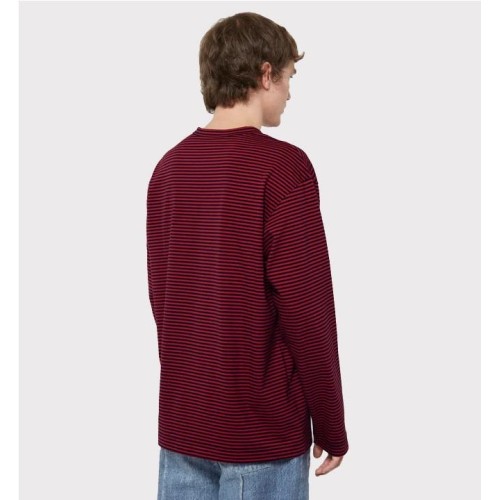 SSSTUFFF SKULL STRIPES LS ROJO