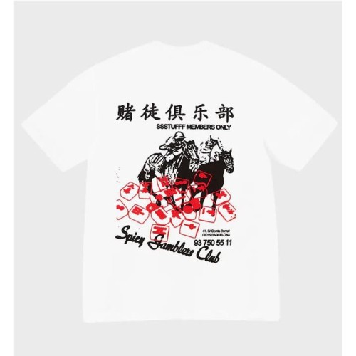 SSSTUFFF SPICY HORSE TEE BLANCO