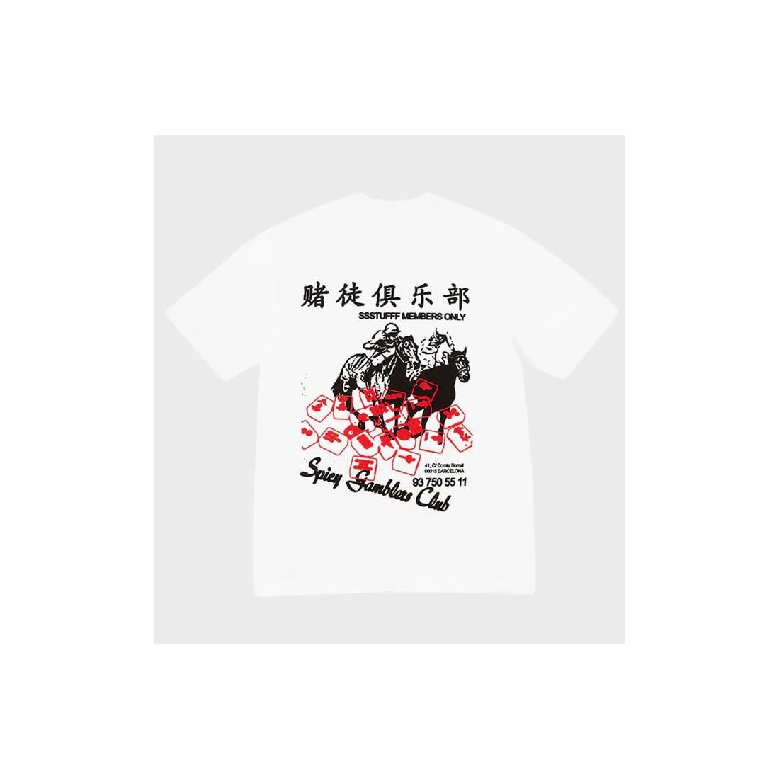 SSSTUFFF SPICY HORSE TEE BLANCO