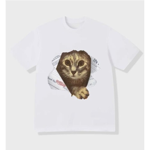 SSSTUFFF PAPER CATS TEE BLANCO