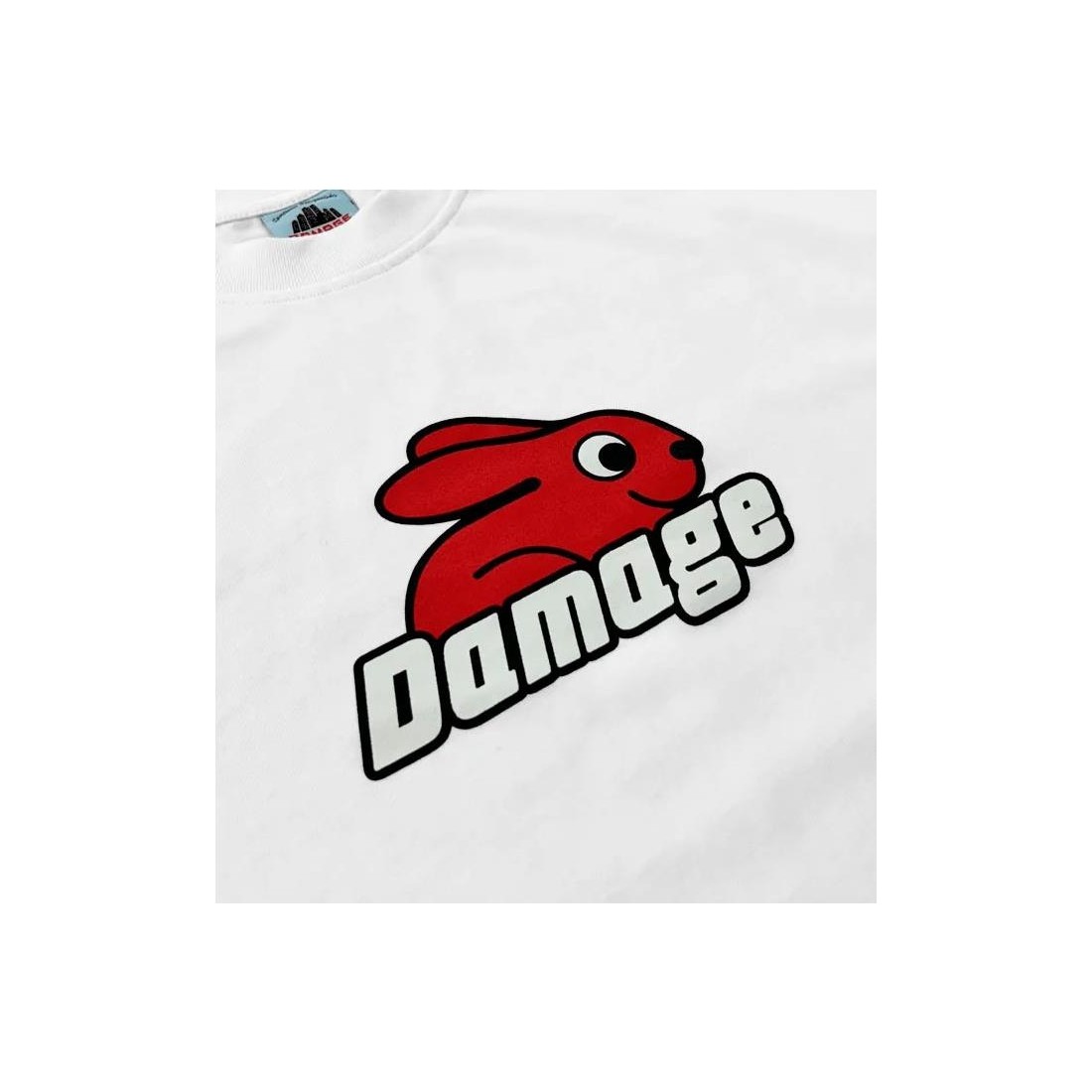 DAMAGE BUNNY TEE BLANCO