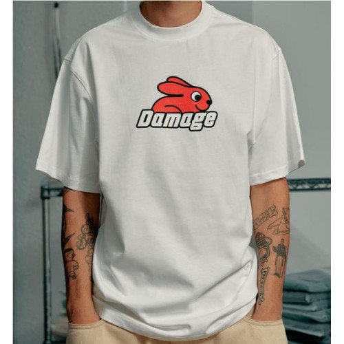 DAMAGE BUNNY TEE BLANCO