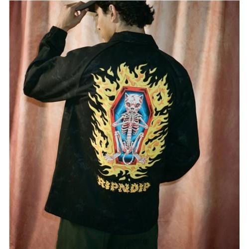 RIPNDIP BURN IN HECK JACKET NEGRO