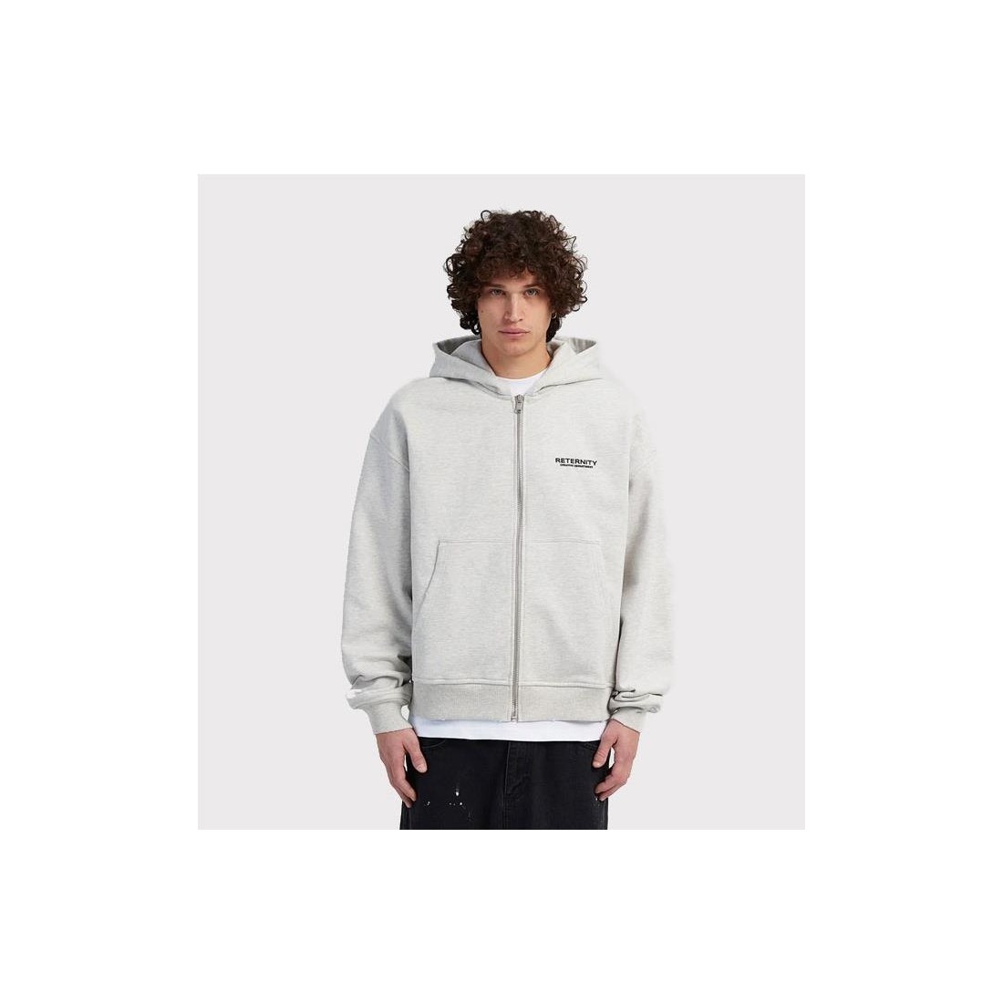RETERNITY CREATIVE ZIP HOODIE GRIS