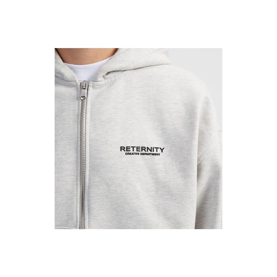 RETERNITY CREATIVE ZIP HOODIE GRIS