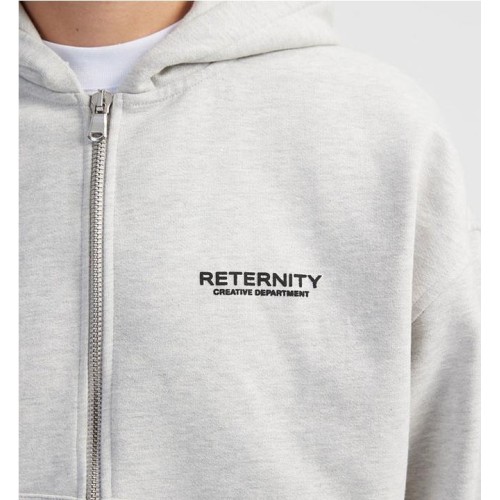 RETERNITY CREATIVE ZIP HOODIE GRIS