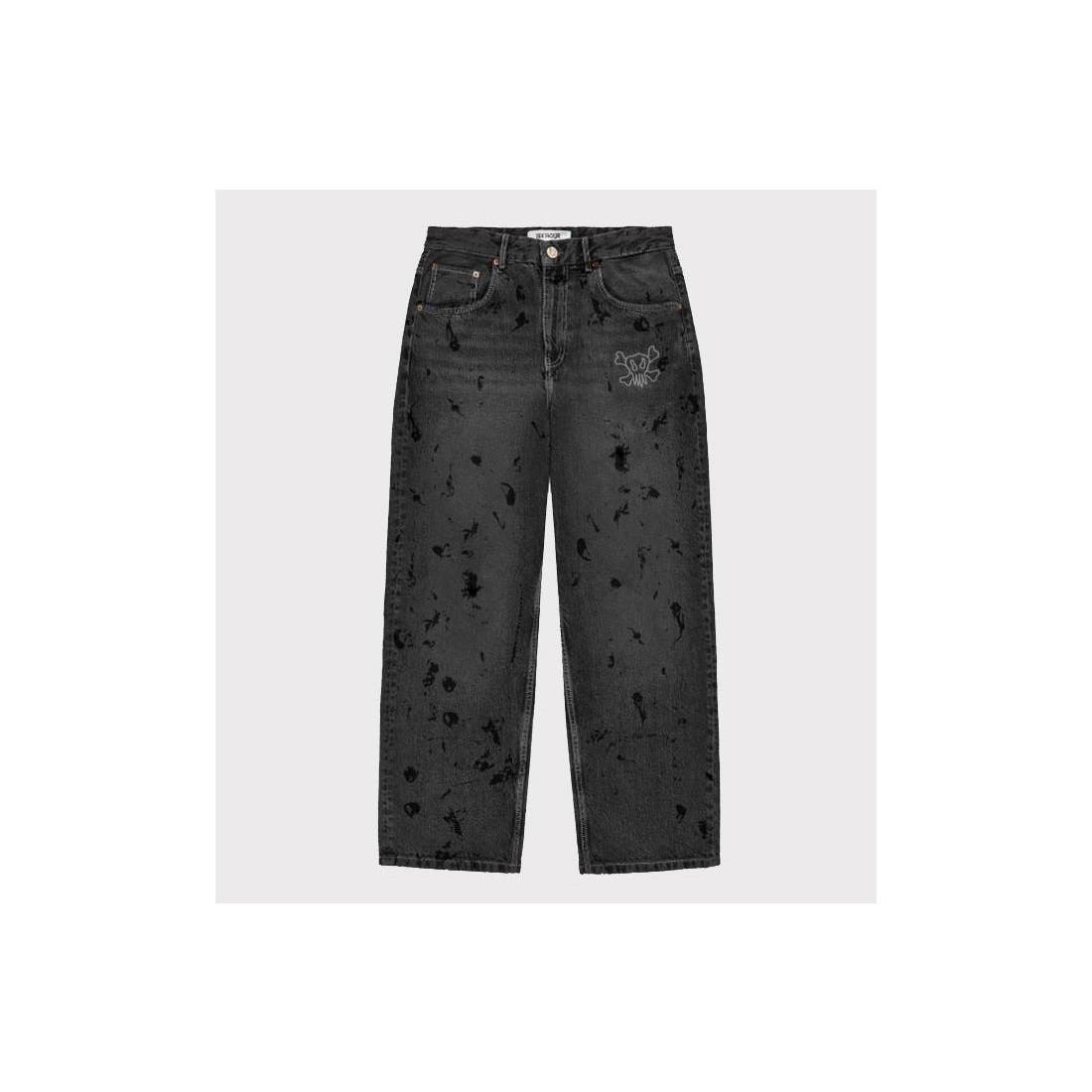 6IXT4OUR PAINTER SKULL DENIM NEGRO