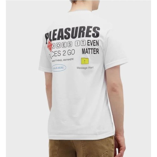 PLEASURES GRASS FED TEE BLANCO 2