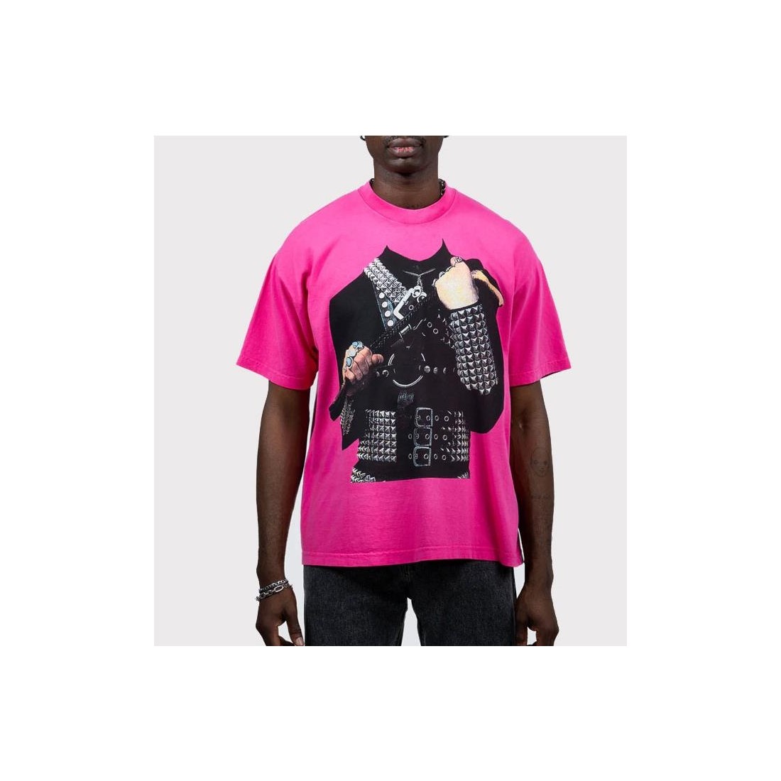 PLEASURES AXED TEE ROSADO