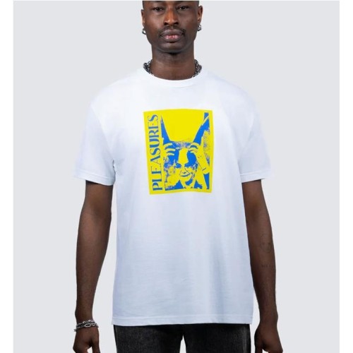 PLEASURES HORNY TEE BLANCO