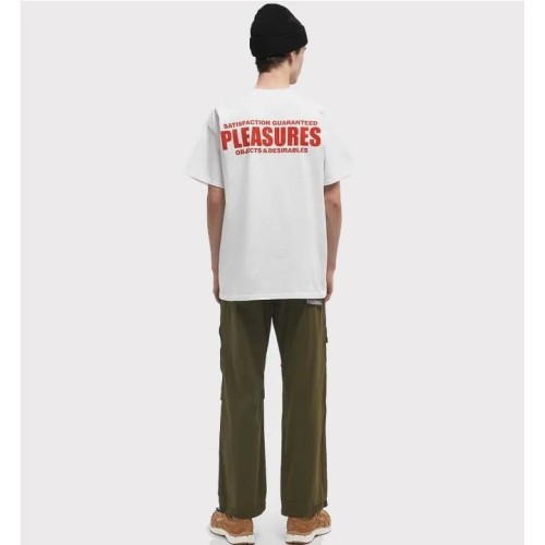 PLEASURES STAFF POCKET TEE BLANCO 2