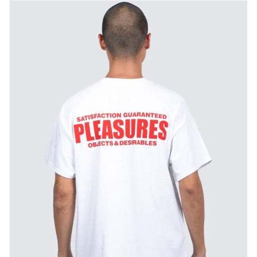 PLEASURES STAFF POCKET TEE BLANCO
