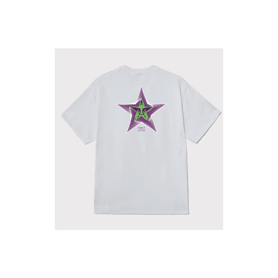 OBEY COSMIC NOISE TEE BLANCO