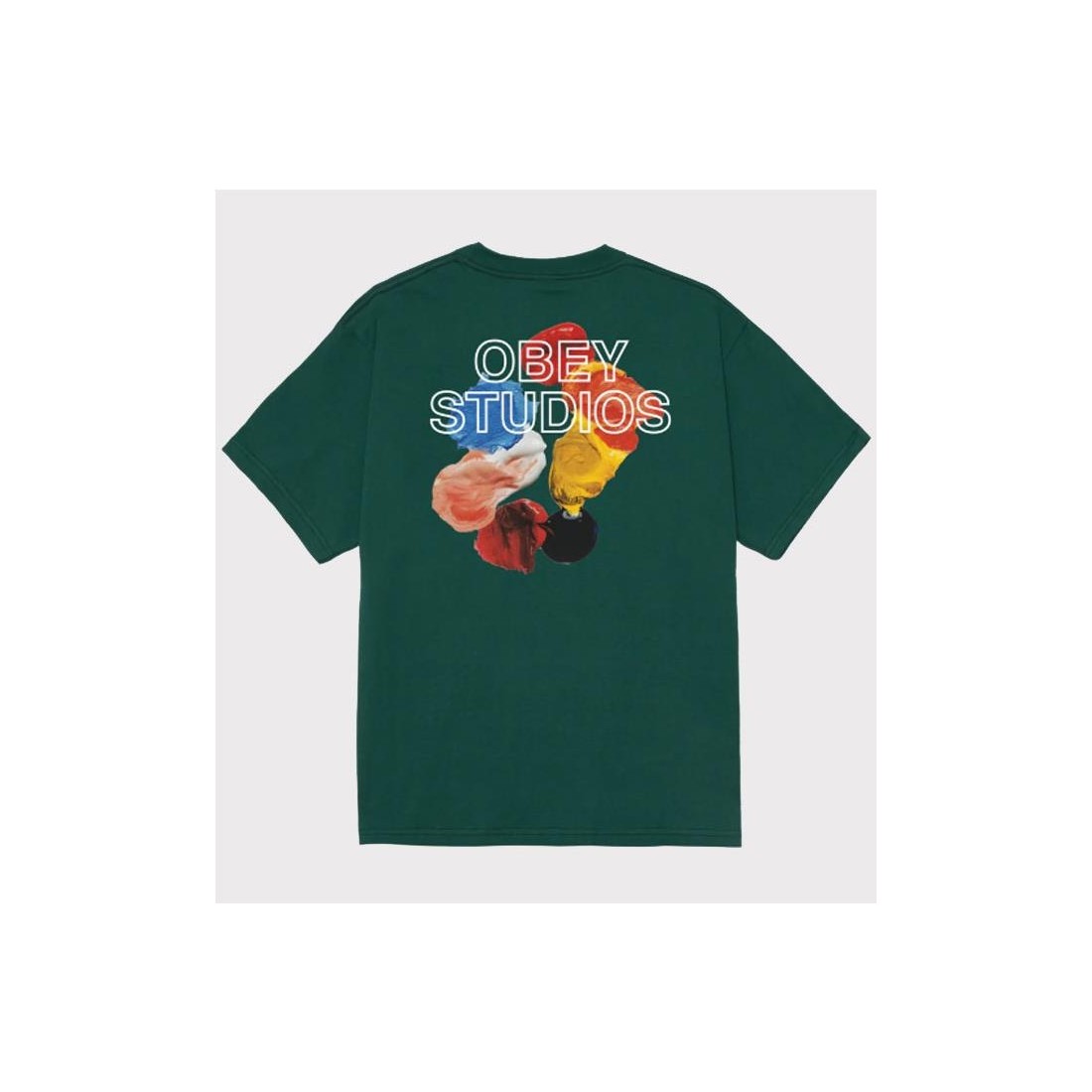 OBEY STUDIOS PALETTE TEE VERDE