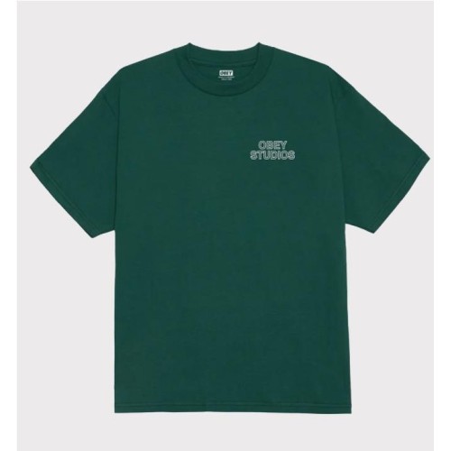 OBEY STUDIOS PALETTE TEE VERDE