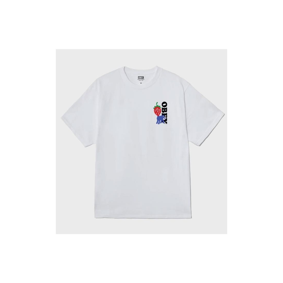 OBEY STRAWBERRY TEE BLANCO
