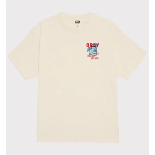 OBEY PRINTING PRESS MAKE ART BEIGE