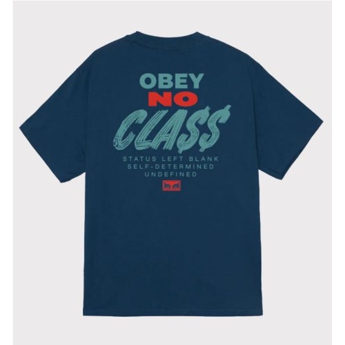 OBEY CLASS DROPOUT TEE AZUL