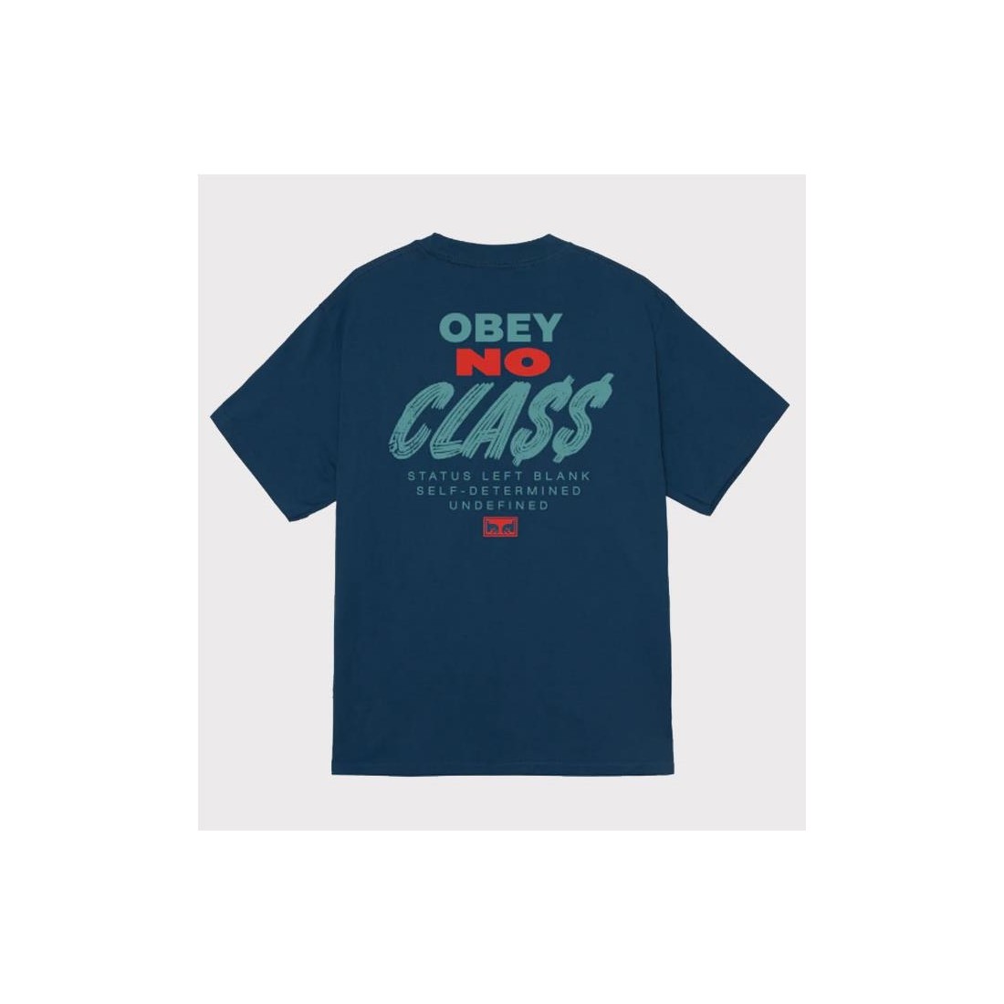 OBEY CLASS DROPOUT TEE AZUL