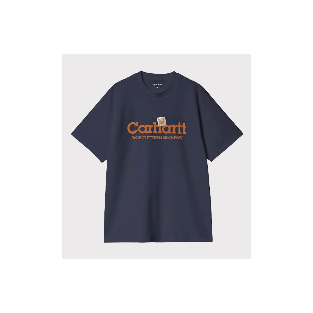 CARHARTT WIP LABEL SCRIPT TEE AZUL