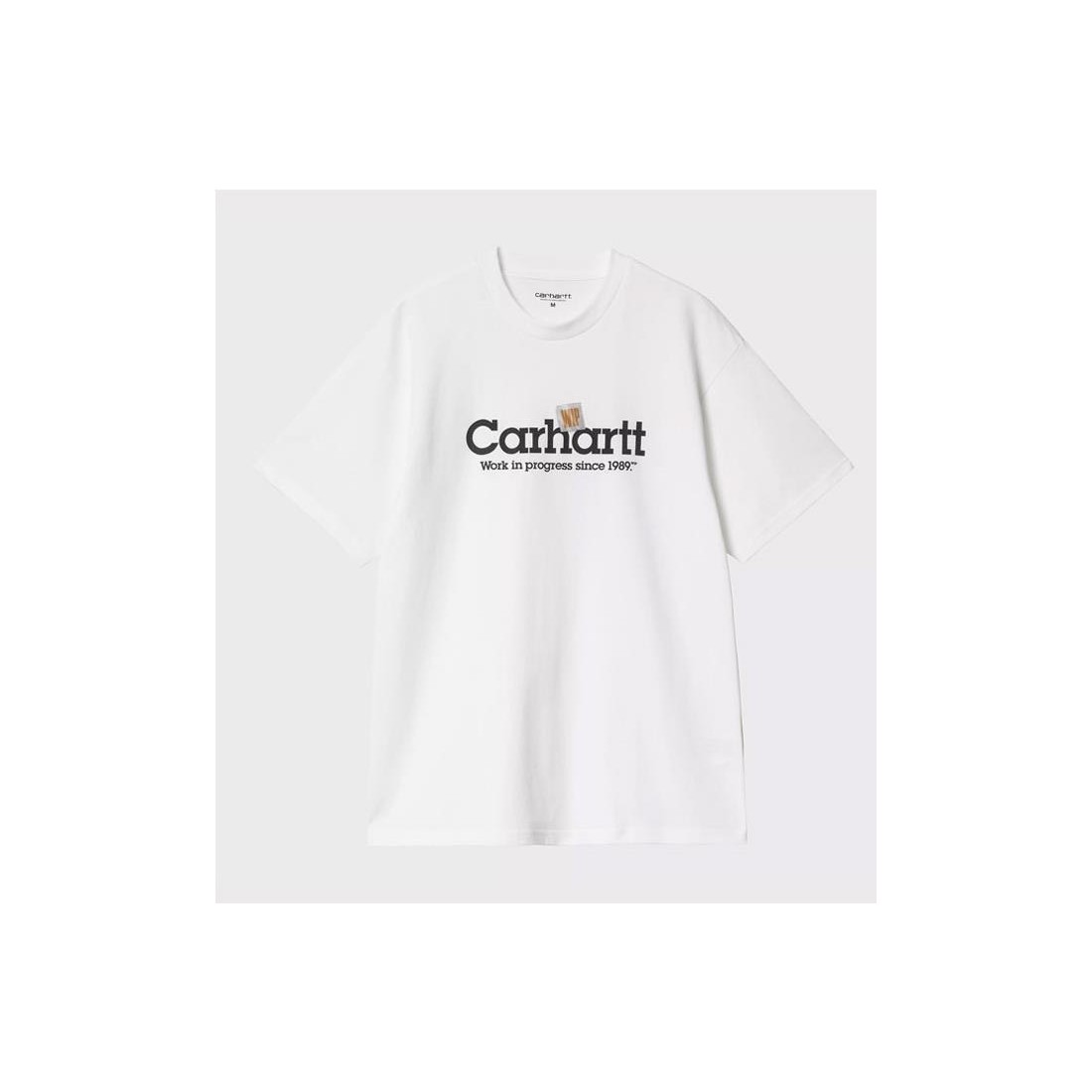 CARHARTT WIP LABEL SCRIPT TEE BLANCO