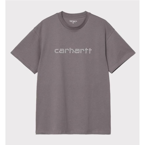 CARHARTT WIP RIVET SCRIPT TEE GRIS